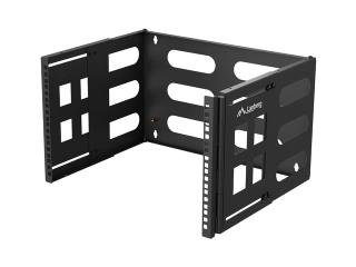 Uchwyt ścienny rack Lanberg 19" 6U 497x400/240 czarny