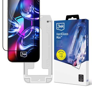 Szkło prywatyzujące z ramką montażową do Samsung Galaxy S25 Ultra - 3mk HardGlass Max Privacy