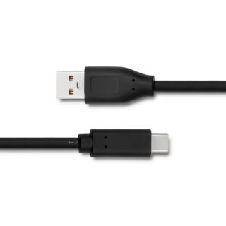 Kabel USB 2.0 Qoltec A męski/ USB 3.1 typC Męski | 0,25m