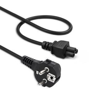 Kabel zasilający Qoltec IEC C5/SCHUKO | koniczynka | 3x0.75mm2 | 1.4m