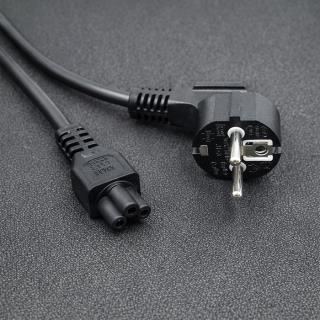 Kabel zasilający Qoltec IEC C5/SCHUKO | koniczynka | 3x0.75mm2 | 1.4m