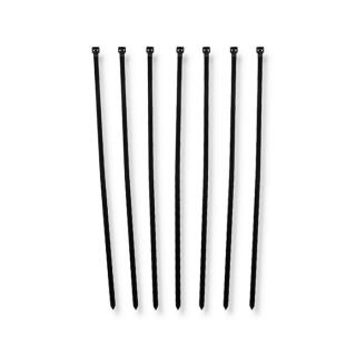 Opaska zaciskowa Qoltec | 7.2*350 | 50szt | nylon UV | Czarna