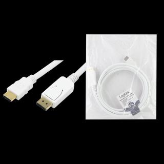 Kabel DisplayPort LogiLink CV0055 DP > HDMI 2m