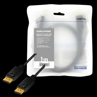 Kabel DisplayPort 1.4 LogiLink CV0119 M/M, 1m