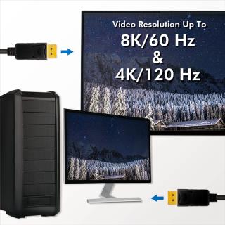 Kabel DisplayPort 1.4 LogiLink CV0121 M/M, 3m