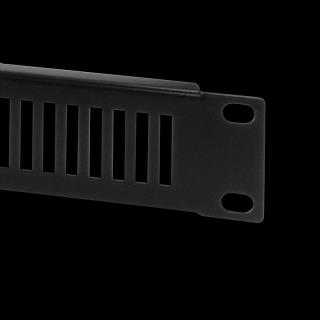 Panel zaślepiający perforowany LogiLink PN111B 1U do szafy rack, czarny