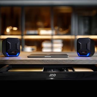 Głośniki Audiocore AC865B komputerowe 6W USB Blue&Black