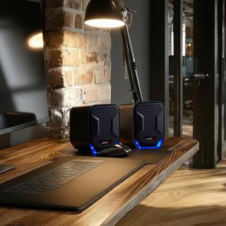 Głośniki Audiocore AC865B komputerowe 6W USB Blue&Black