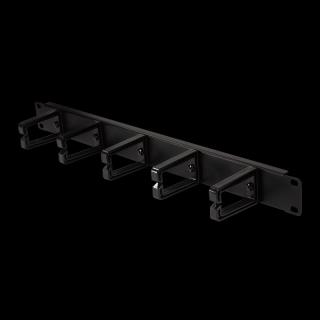 Organizer kabli LogiLink OR104B Rack 19" 1U, czarny