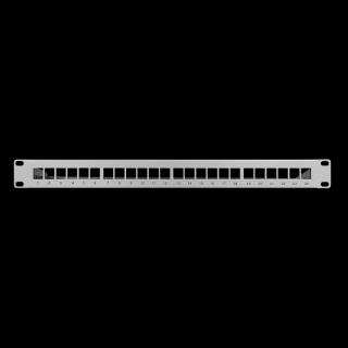 Patch panel 19" LogiLink NK4041 24 x keystone, 1U, ekranowany, szary
