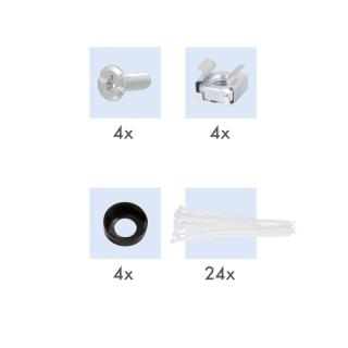 Patch panel 19" LogiLink NK4042 24 x keystone, 1U, ekranowany, czarny