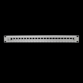 Patch panel 19" LogiLink NK4044 24 x keystone, 1U, nieekranowany, szary