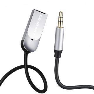 Adapter Qoltec bezprzewodowy odbiornik dźwięku Audio HiFu Home&Car | Bluetooth 6.0 | 2 x RCA | 1 x AUX MiniJack 3.5mm | USB | Mikrofon