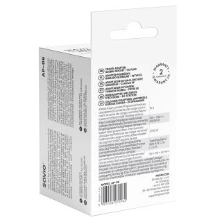Adapter podróżny Savio AP-06 gniazdo globalne - wtyk EU