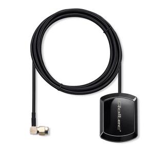 Antena GPS Qoltec GLONASS z podstawą magnetyczną | dookólna | 28dBi | SMA RA