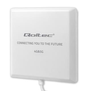 Antena 4G 5G LTE Qoltec 9dBi | kierunkowa | zewnętrzna | SMA | wodoodporna | 3m