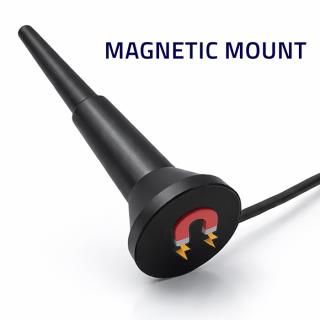 Antena 4G LTE Qoltec z podstawą magnetyczną | 5dBi | wewnętrzna | dookólna | 600-2700 MHz | SMA | 3m