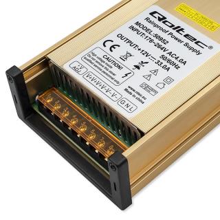 Zasilacz impulsowy LED Qoltec IP45 | 400W | 12V | 33A | Wodoodporny