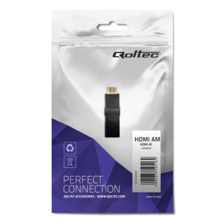 Przejściówka Qoltec HDMI męska / HDMI żeńska (kątowy/obrotowy)