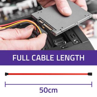 Kabel SATA Qoltec S - R/A 0,5m