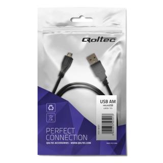 Kabel USB Qoltec 2.0 A męska / Micro USB męska 1m