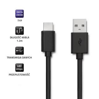 Kabel USB Qoltec 3.1 typC / USB 2.0 1,2m