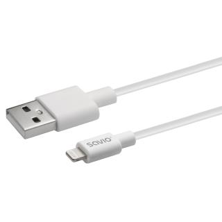 Kabel USB-A do Lightning SAVIO CL-193 2m