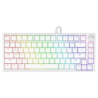 Klawiatura przewodowa SAVIO ASTRAL White OUTEMU White Jade RGB magnetyczna