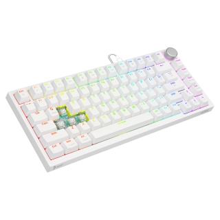 Klawiatura przewodowa SAVIO ASTRAL White OUTEMU White Jade RGB magnetyczna