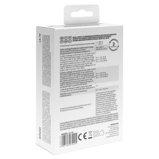 Ładowarka sieciowa 20W SAVIO LA-13 + Kabel Quick Charge Power Delivery 3.0 Biała