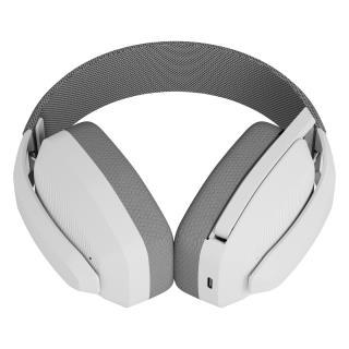 Słuchawki z mikrofonem Rampage BLITZ gamingowe, bezprewodowe, Bluetooth 5.3, szare