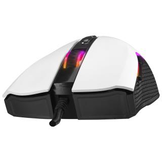 Mysz przewodowa Rampage SMX-R44V2 gamingowa 12800 DPI RGB LED 1K Hz HUANO biała