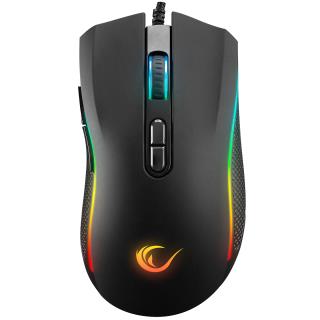 Mysz przewodowa Rampage SMX-R44V2 gamingowa 12800 DPI RGB LED 1K Hz HUANO czarna
