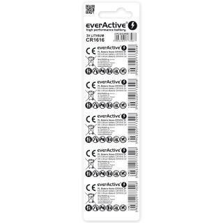 Bateria litowa mini everActive CR1616 - blister 5 sztuk