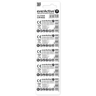 Bateria litowa CR1632 everActive 5 szt.