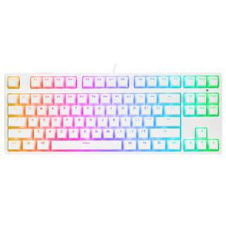 Klawiatura przewodowa Rampage TKL GHOST Huano Red Switch mechaniczna biała