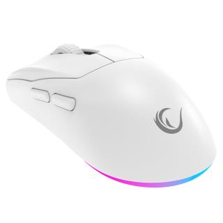 Mysz bezprzewodowa Rampage M5 Pro mysz bezprzewodowa 26000 DPI RGB LED 1K Hz biała