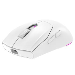 Mysz bezprzewodowa Rampage M5 Pro mysz bezprzewodowa 26000 DPI RGB LED 1K Hz biała