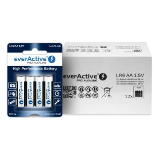 Baterie alkaliczne AA/LR6 everActive Pro Alkaline 4 sztuki
