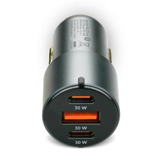 Ładowarka samochodowa everActive CC-40Q z gniazdem USB QC3.0 oraz 2x USB-C PD 60W
