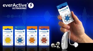 Baterie do aparatów słuchowych 10 / PR70 everActive ULTRASONIC 10- 6 sztuk