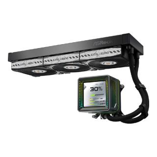 Chłodzenie wodne ASRock Steel Legend Dark 360 LCD 3x120mm