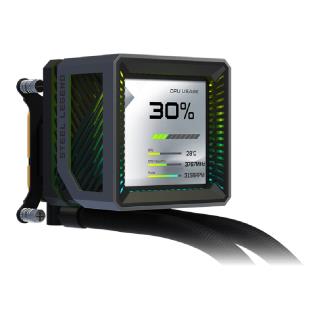 Chłodzenie wodne ASRock Steel Legend Dark 360 LCD 3x120mm