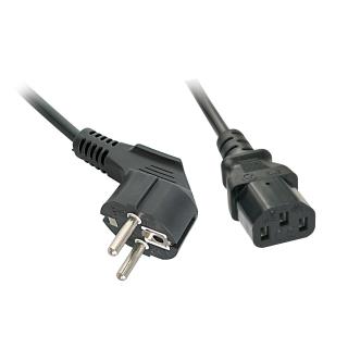 Kabel zasilający LINDY Schuko to IEC C13 2m czarny