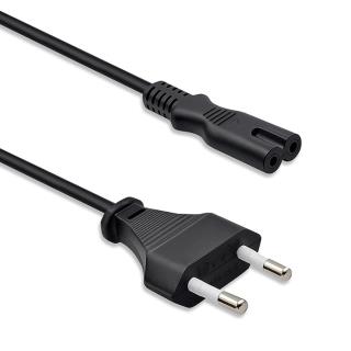 Kabel zasilający Qoltec IEC C7 | CEE 7/16 | 2*0.75mm2 | 1m