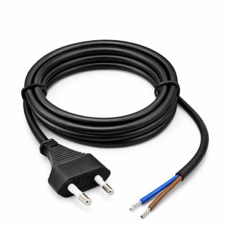 Kabel zasilający Qoltec CEE 7/16 (C) | 2x0.75mm2 | 1.8m
