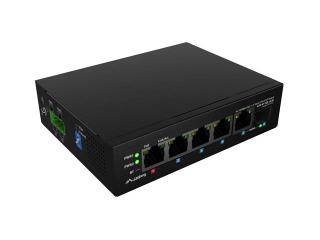 Switch Lanberg Light industrial POE 1XBT 3XAT SFP+ETH DIN Fast Ethernet