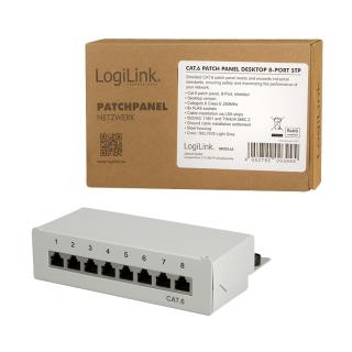 Patch panel stacjonarny LogiLink NP0016A 8x RJ45 kat.6 ekranowany