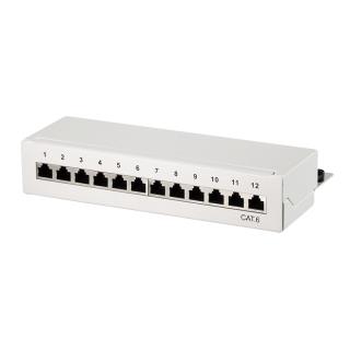 Patch panel stacjonarny LogiLink NP0017A 12x RJ45 kat.6 ekranowany