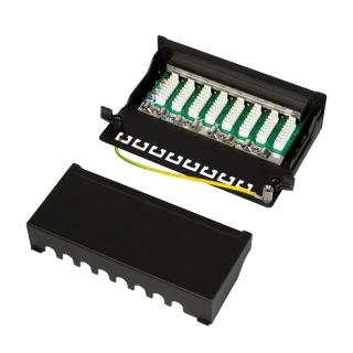 Patch panel stacjonarny LogiLink NP0017B 8x RJ45 kat.6 ekranowany